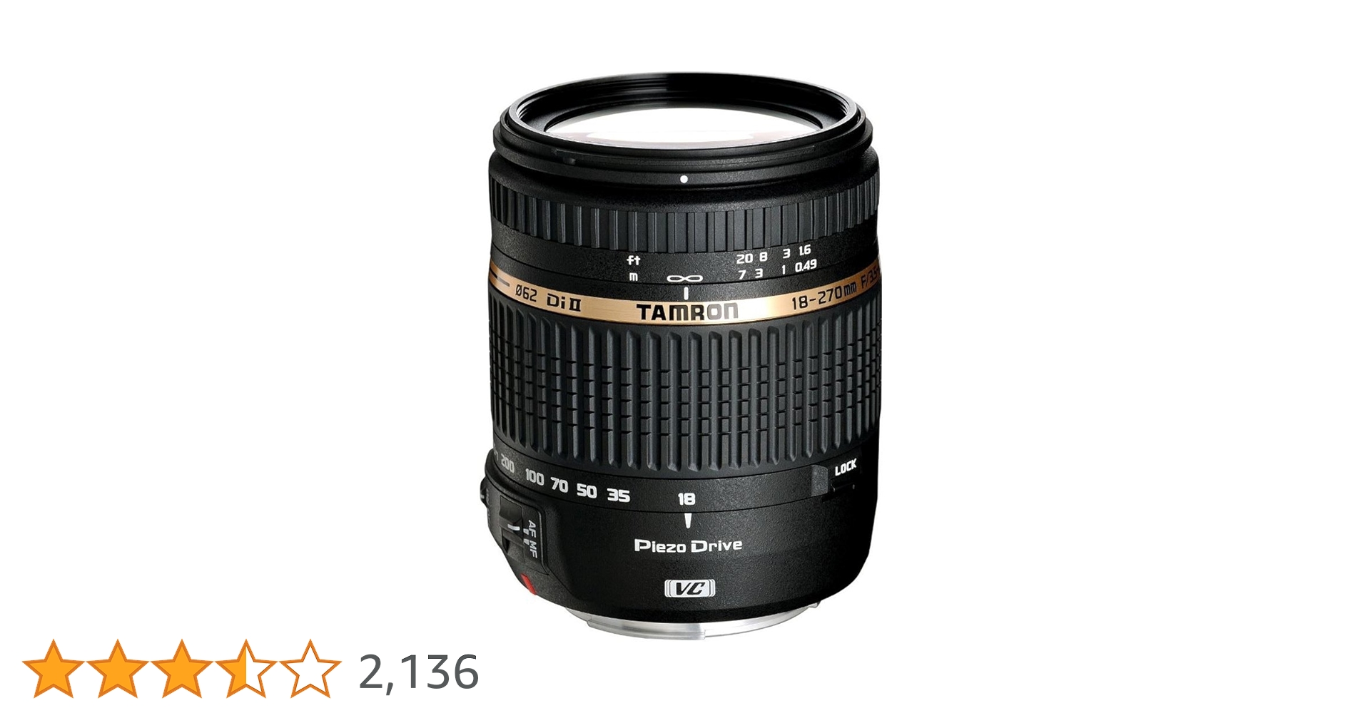 TAMRON 18-270mm 高倍率ズームレンズ キヤノン Amazon.co.jp: TAMRON 高倍率ズームレンズ 18-270mm F3.5-6.3 DiII VC